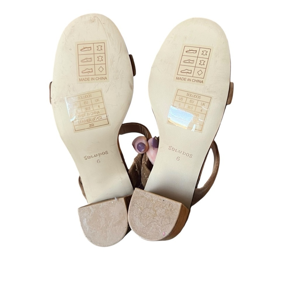 SOLUDOS Ines Heel - Walnut Sz 6 - Picture 7 of 10